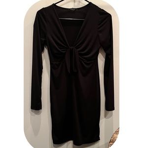 Black long sleeve dress